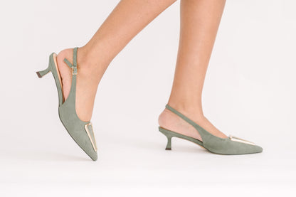 Vaila Shoes Cecilia Slingback Green view 8 (bag)