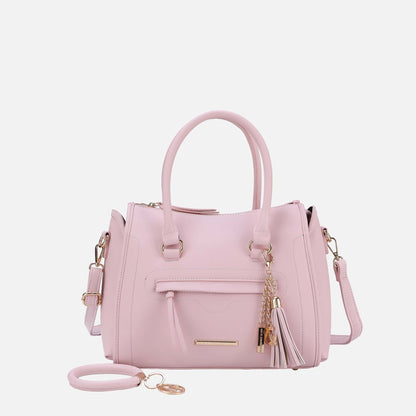 Valeria Shoulder Bag and Bracelet Keyring in Denim Blue - Valeria Shoulder Bag Carvela