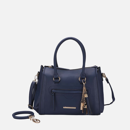 Valeria Shoulder Bag and Bracelet Keyring in Indigo view 11 - Valeria Shoulder Bag Carvela