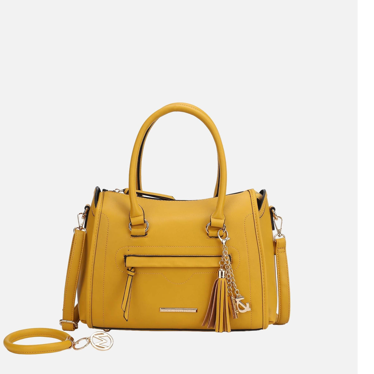 Valeria Shoulder Bag and Bracelet Keyring in Taupe view 7 - Valeria Shoulder Bag Carvela