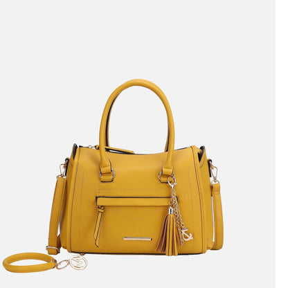 Valeria Shoulder Bag and Bracelet Keyring in Taupe view 7 - Valeria Shoulder Bag Carvela