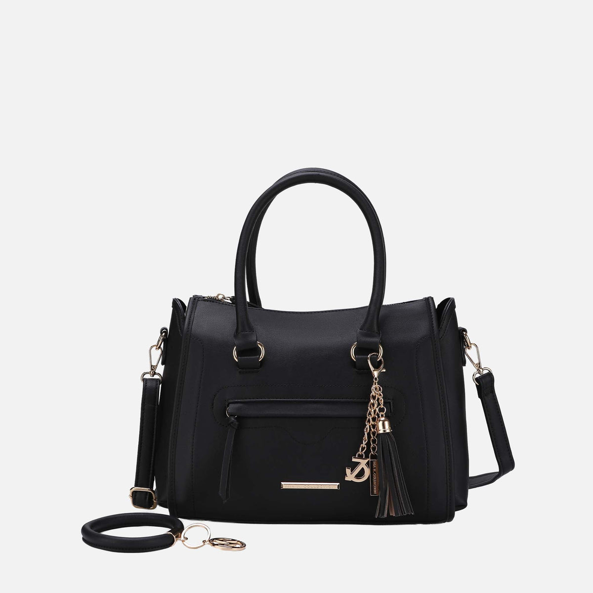 Valeria Shoulder Bag and Bracelet Keyring in Wine view 8 - Valeria Shoulder Bag Carvela
