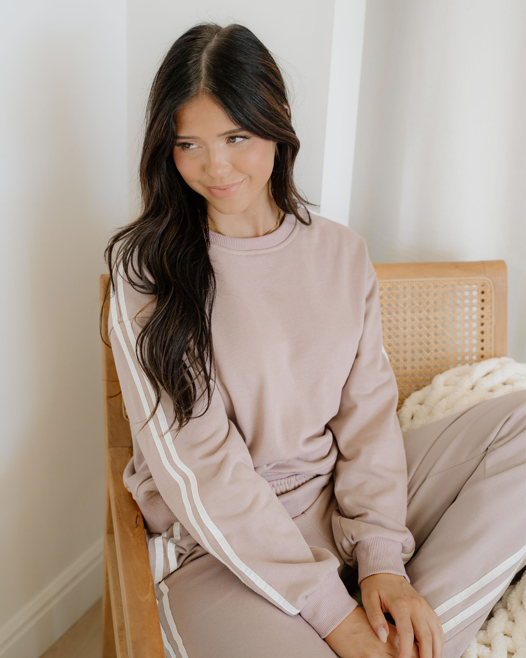 varsity pullover wide Varsity Pullover Wide Leg Pants 2pcs Outfit view 8 (bottom) - shop at us.meeeshop
