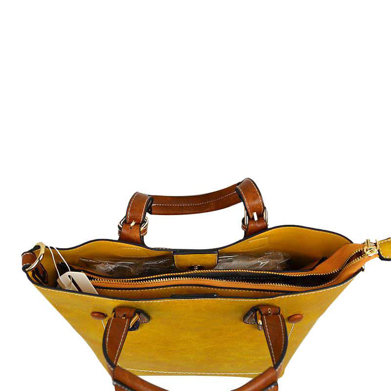 Vegan Leather Tote Shoulder Handbags for Women view 20 - Vegan Leather Tote Bag