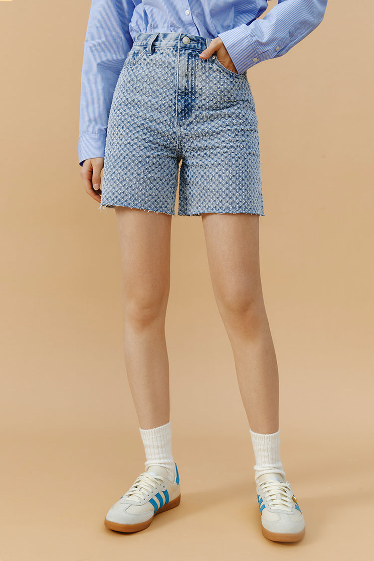 Venice Tweed High Rise Shorts - MeeeShop Women's Fashion