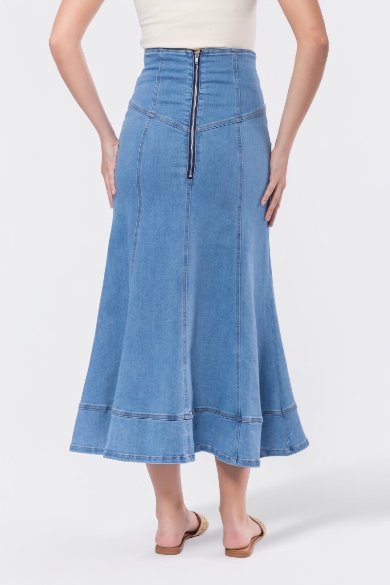 Vera Skirt (blue) in L view 4 - Vera Blue Dress