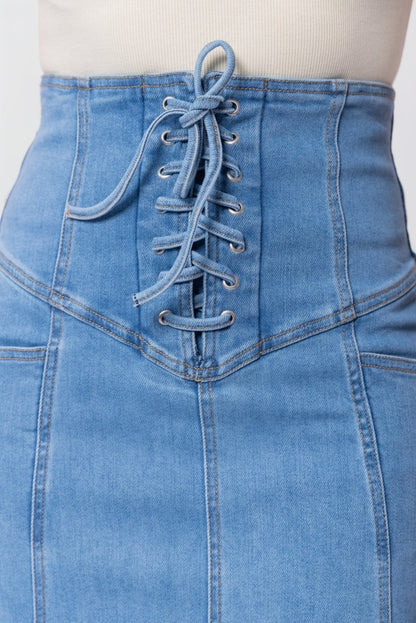 Vera Skirt (blue) in XL view 5 - Vera Blue Dress