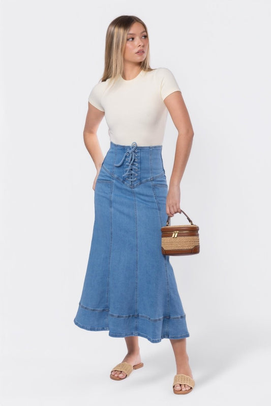 Vera Skirt (blue) in XS - Vera Blue Dress