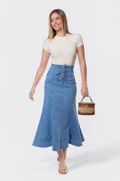 Vera Skirt (blue) view 7 - Vera Blue Dress