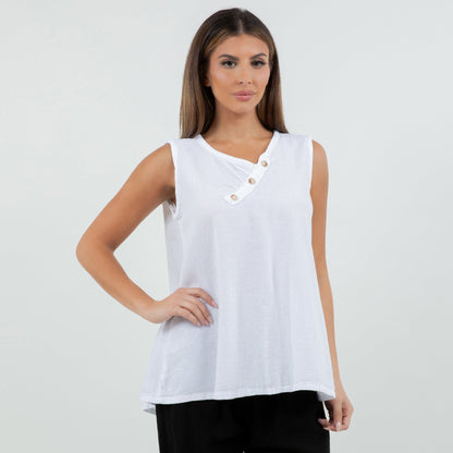 Vero Top - Womens Cotton Tank in 0 (XS/S) view 2 - Vero Moda Women Tops