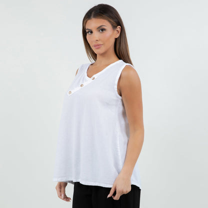 Vero Top - Womens Cotton Tank in 0 (XS/S) view 3 - Vero Moda Women Tops