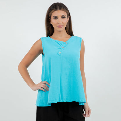 Vero Top - Womens Cotton Tank in 0 (XS/S) view 4 - Vero Moda Women Tops