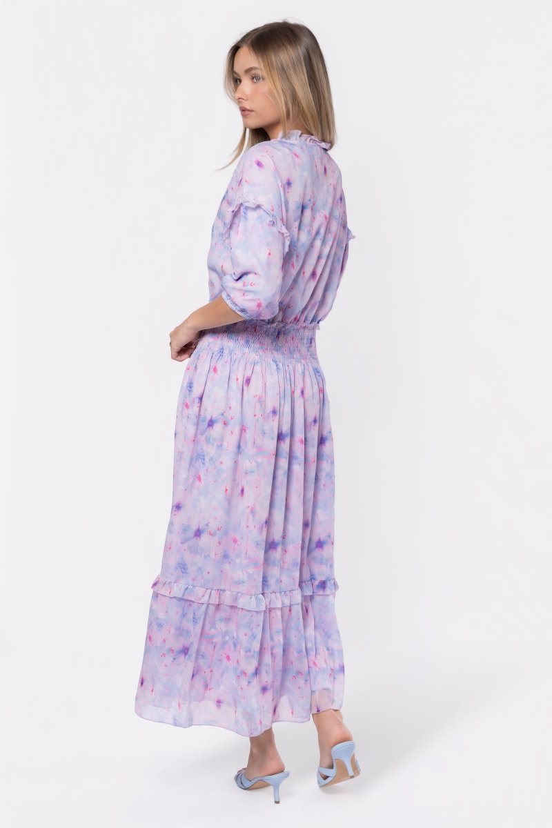 Victoria Dress (blue Pink) L view 4 (dress) - victorian blue dress, blue victorian dress over hoop skir - shop at us.meeeshop