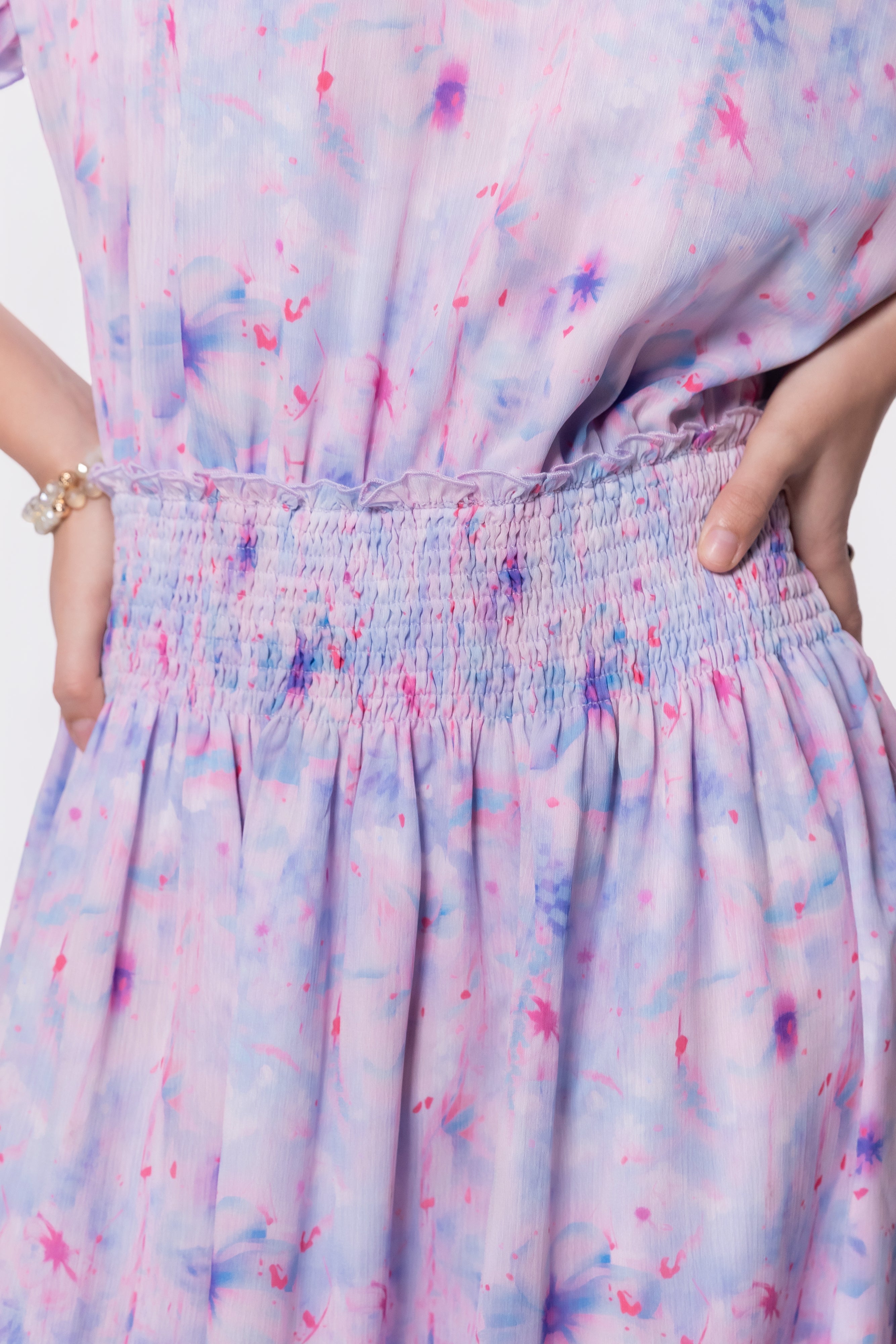 Victoria Dress (blue Pink) view 8 (dress) - victorian blue dress, blue victorian dress over hoop skirt, - shop at us.meeeshop