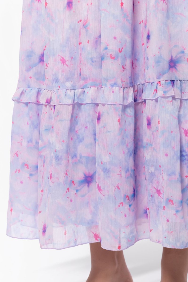 Victoria Dress (blue Pink) XL view 5 (dress) - victorian blue dress, blue victorian dress over hoop ski - shop at us.meeeshop