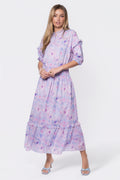 Victoria Dress (blue Pink) XS (dress) - victorian blue dress, blue victorian dress over hoop skirt, blu - shop at us.meeeshop