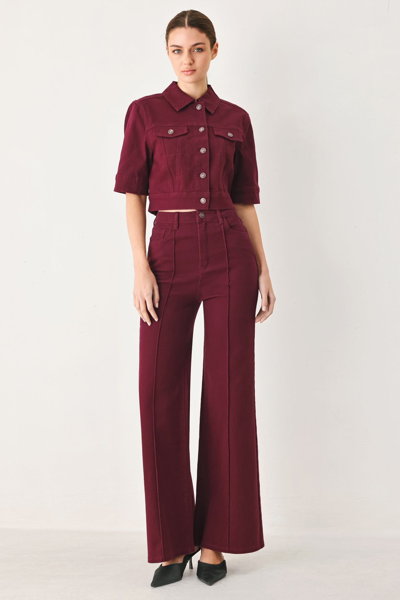 Vineyard Chic Twill Jacket in BROWN view 5 (layer)