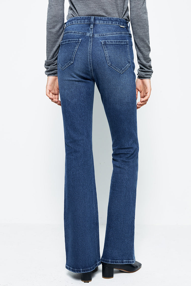 Vintage High Rise Flare Lala Jeans Hj186 in Imagine view 17 - High-Waisted - Vintage Jeans High Waist (bottom)