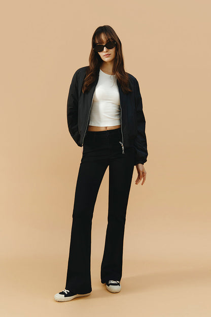 Vintage High Rise Flare Lala Jeans Hj186 in SexyBack view 13 - High-Waisted - Vintage Jeans High Waist (bottom)
