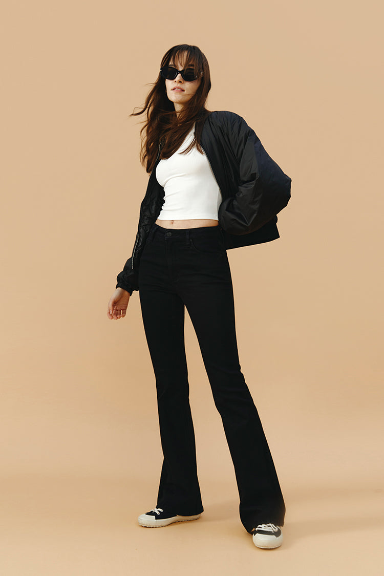 Vintage High Rise Flare Lala Jeans Hj186 in SexyBack view 4 - High-Waisted - Vintage Jeans High Waist (bottom)