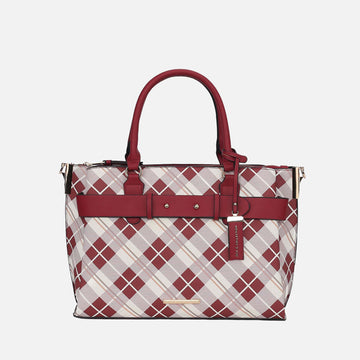 Vivian Plaid Shoulder Bag in Black - Vivienne Plaid Bag