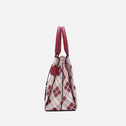 Vivian Plaid Shoulder Bag in Hunter view 4 - Vivienne Plaid Bag