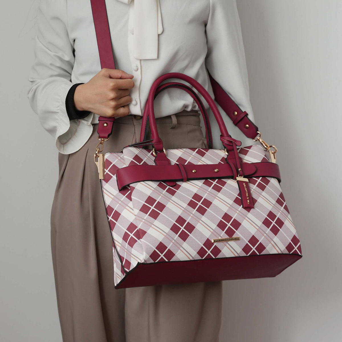 Vivian Plaid Shoulder Bag view 11 - Vivienne Plaid Bag