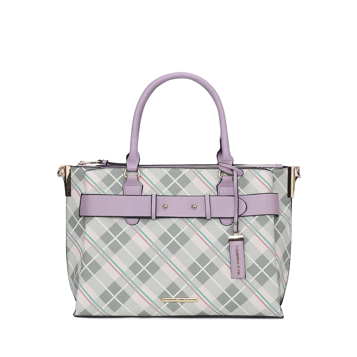 Vivian Plaid Shoulder Bag view 8 - Vivienne Plaid Bag