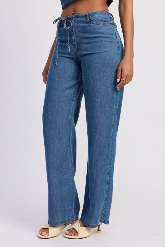Waverly Pants in Denim Blue view 2 (bottom)