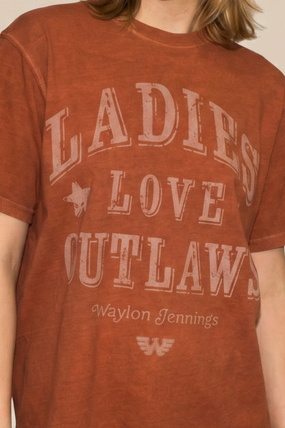 Waylon Jennings Tee in XS view 2 - Waylon Jennings Tee Shirts (top)