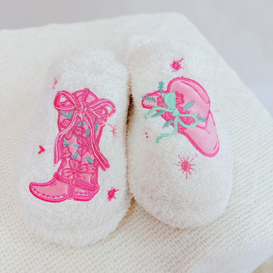 Western Whimsy Coziest Lounge Slippers in M/L view 2 - Western Slippers Ladies (piece)