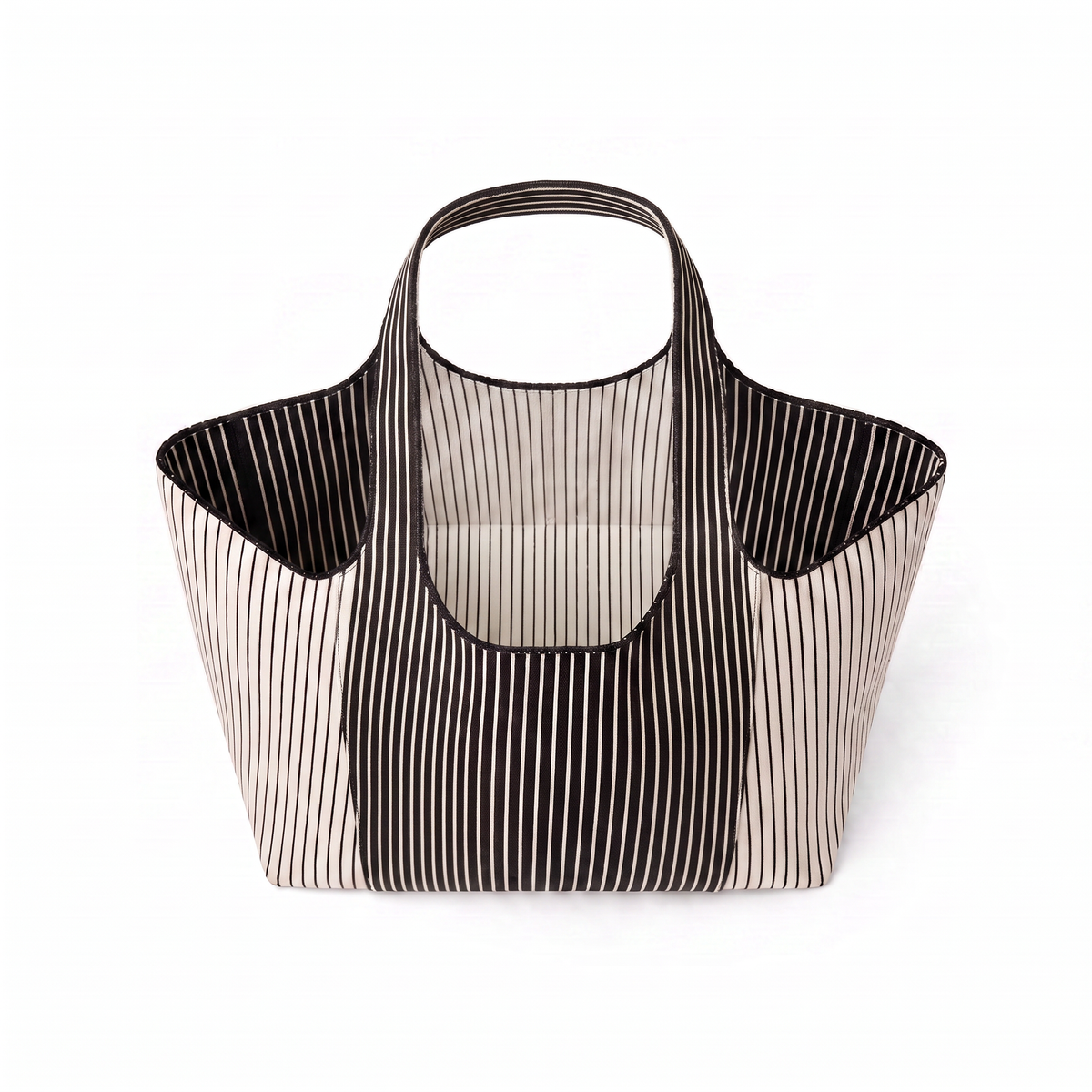 White Everyday Tote view 2 - White Everyday Bag (top)