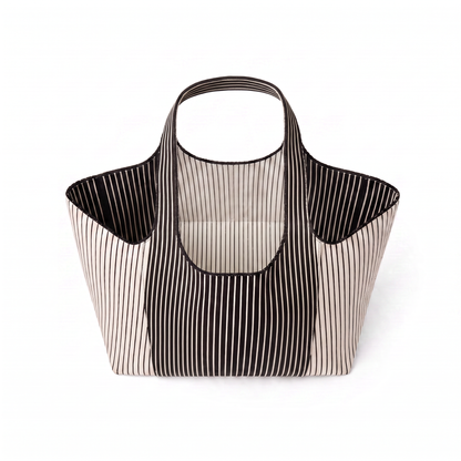 White Everyday Tote view 2 - White Everyday Bag (top)