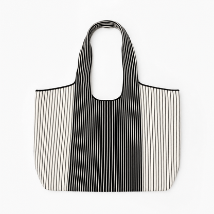 White Everyday Tote view 5 - White Everyday Bag (top)