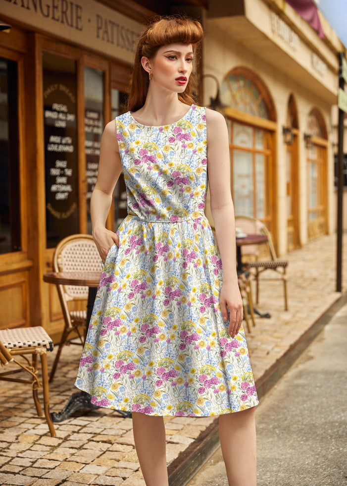 Wildflower Vintage Dress in XS - Vintage Wildflower Dress