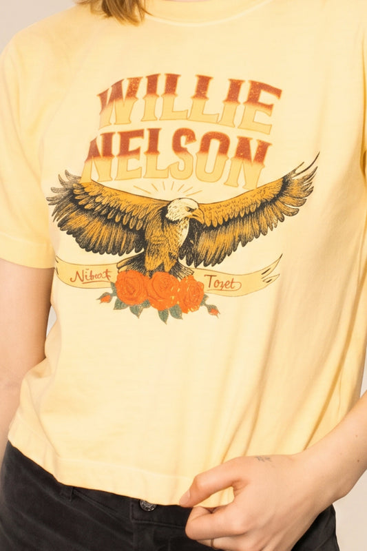 Willie Nelson Abbott, Texas Tee in S view 2 - Willie Nelson Tee Shirt (top)