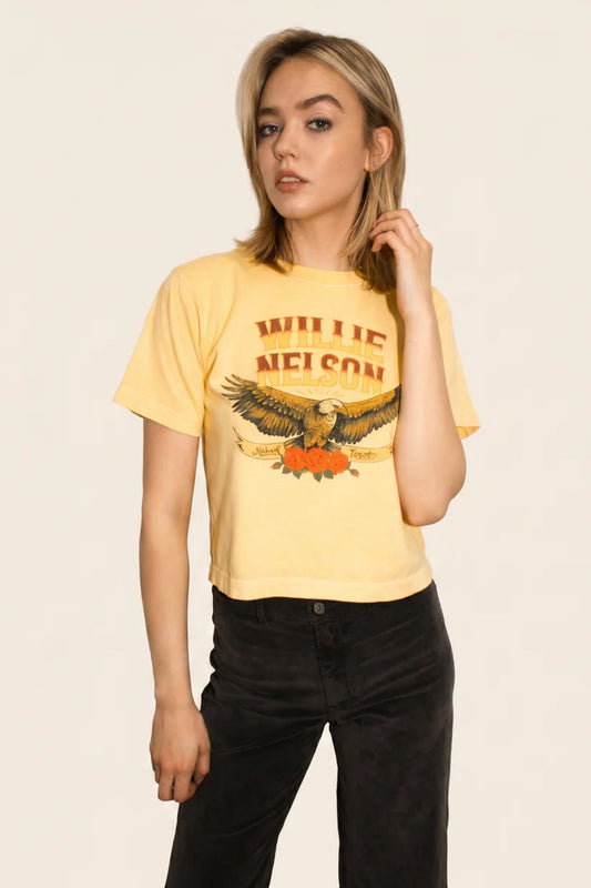 Willie Nelson Abbott, Texas Tee in XS - Willie Nelson Tee Shirt (top)