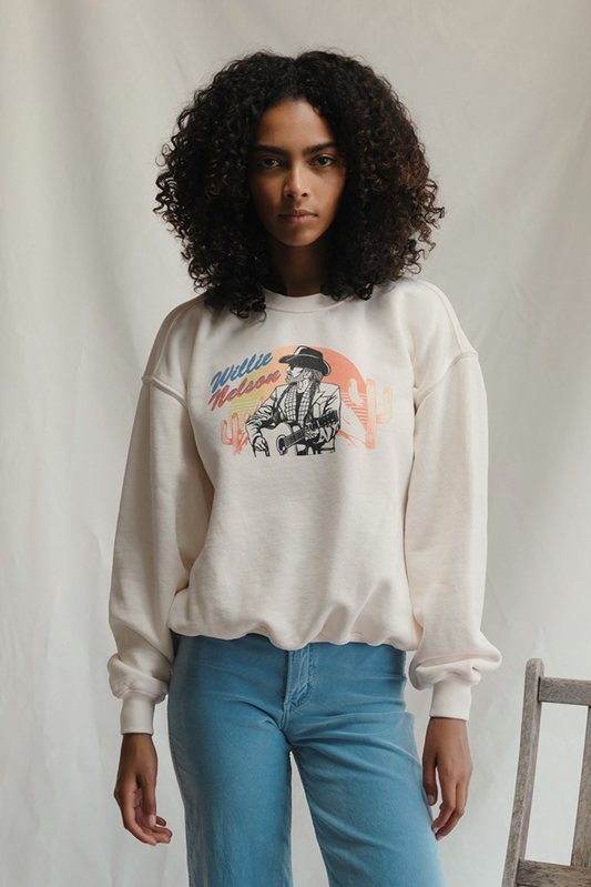 Willie Nelson Bloody Mary Morning Sweatshirt in S view 2 - Willie Nelson Sweatshirt Nobody Wants This (top)