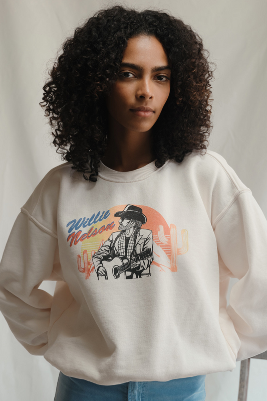 Willie Nelson Bloody Mary Morning Sweatshirt in XS - Willie Nelson Sweatshirt Nobody Wants This (top)