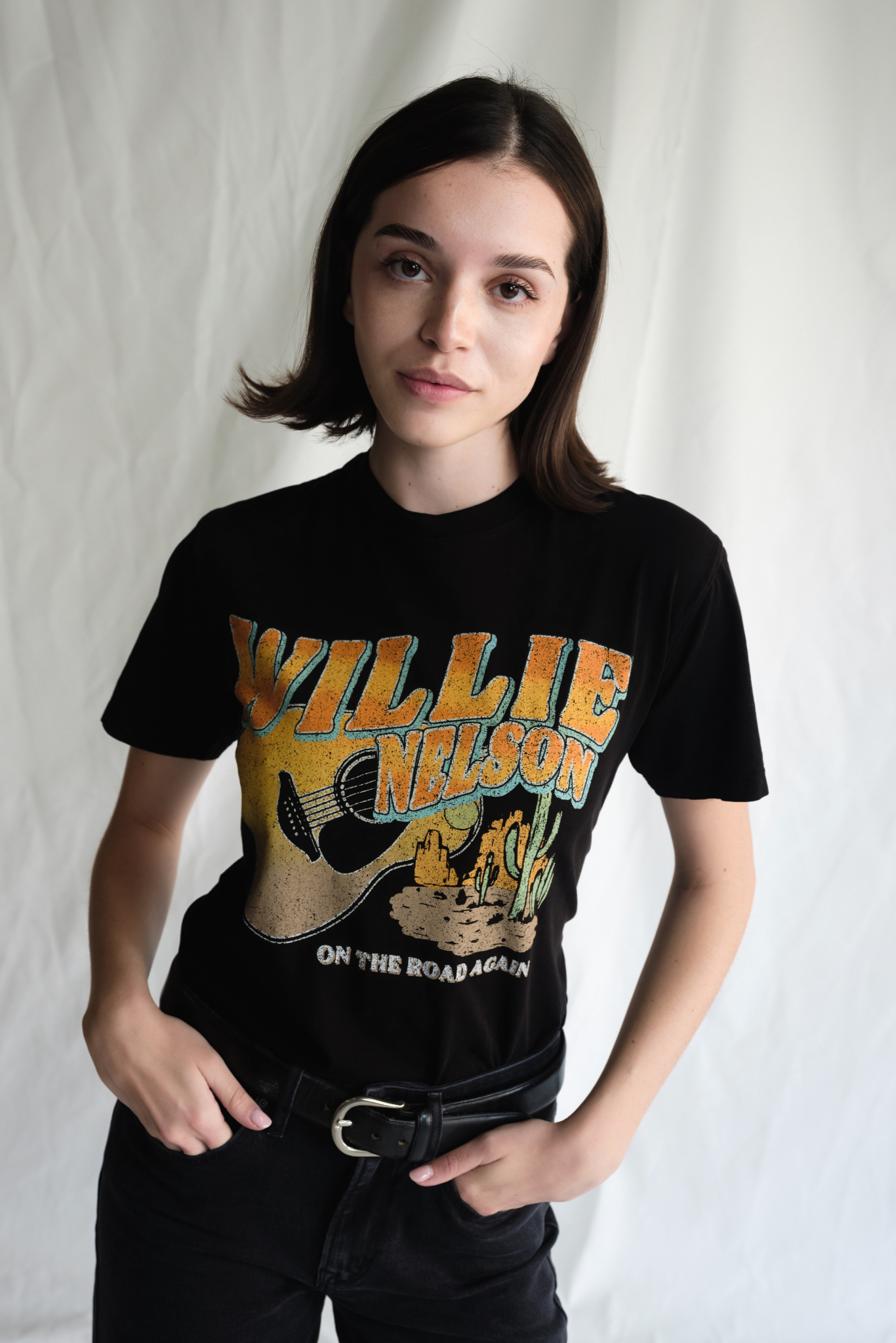 Willie Nelson "like a Band O' Gypsies" Tee in M view 3 - Willie Nelson Tee Shirt (top)