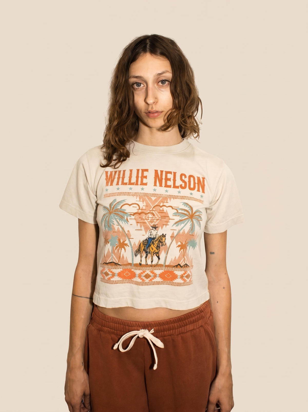 Willie Nelson Palm Beach Tee in M view 3 - Summer Outfit Idea - Willie Nelson Tee Shirt (top)