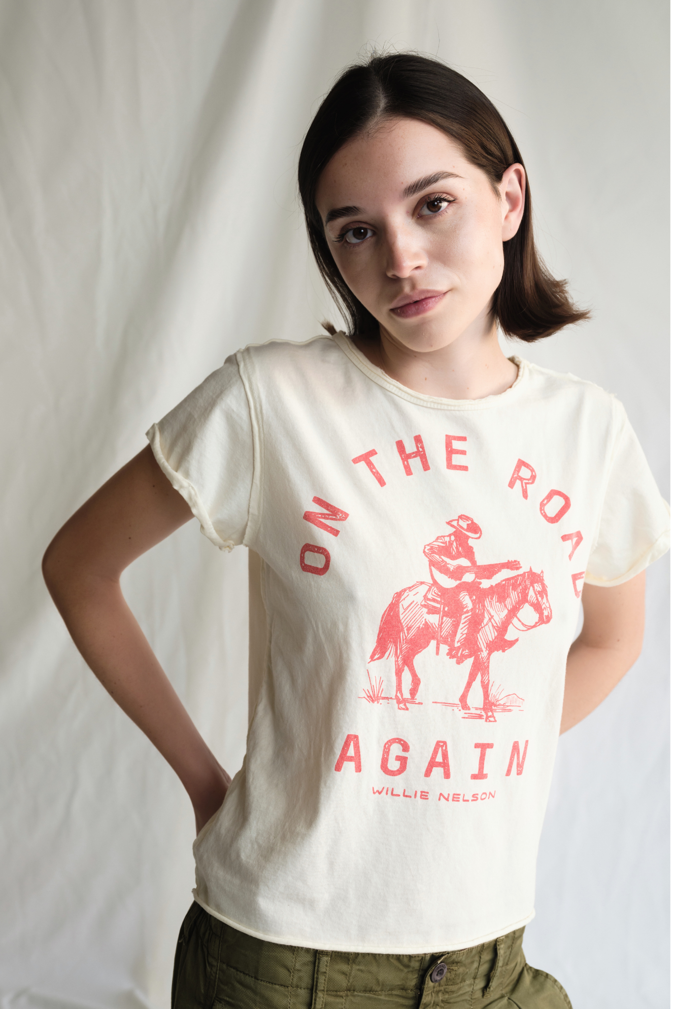 Willie Nelson on the Road Again Tee XS (top) - willie nelson tee shirt, willie nelson teeth, willie nel - shop at us.meeeshop