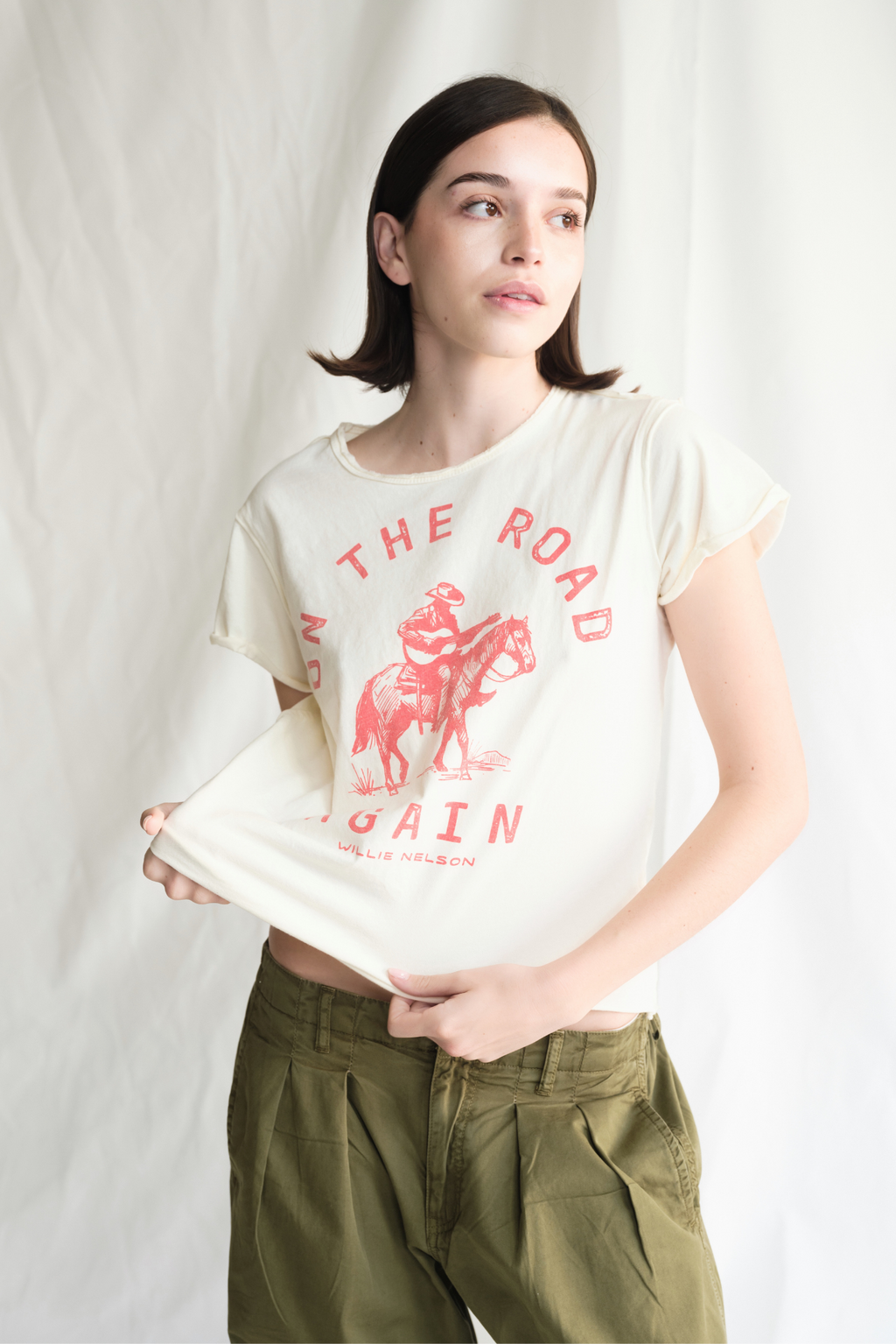 Willie Nelson on the Road Again Tee M view 3 (top) - willie nelson tee shirt, willie nelson teeth, will - shop at us.meeeshop