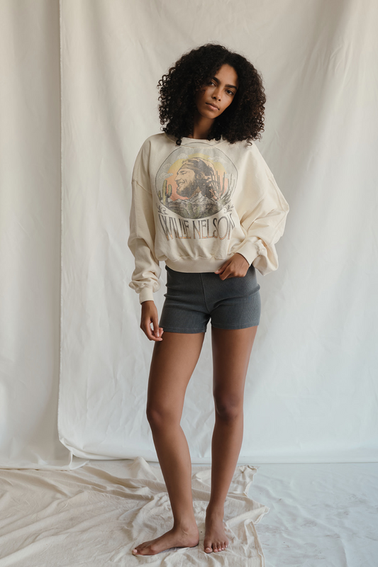 Willie Nelson Sunset Sweatshirt in S view 2 - Carl Nelson Sweatshirt (top)
