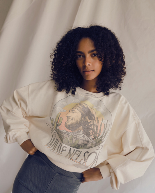 Willie Nelson Sunset Sweatshirt in XS - Carl Nelson Sweatshirt (top)