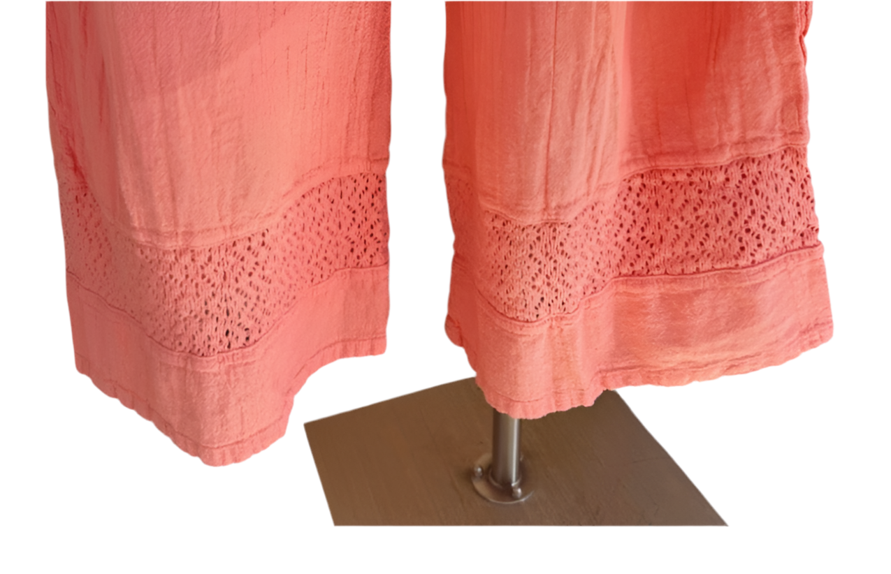 Willow Pant - 100% Cotton Gauze in Peacock view 17 (bottom)