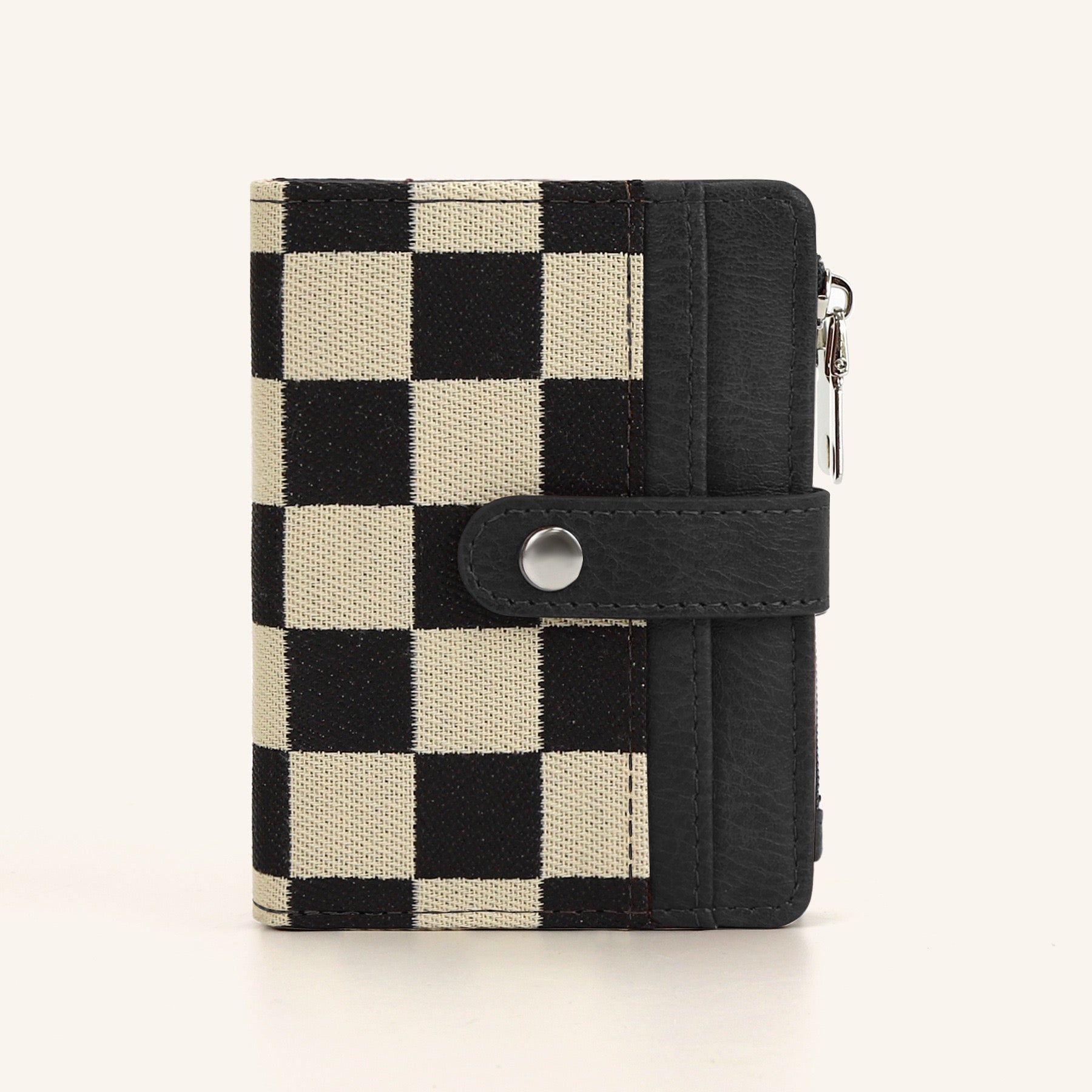 Wilma Mixed Media Fold-over Wallet Handbag - MeeeShop Women's Fashion
