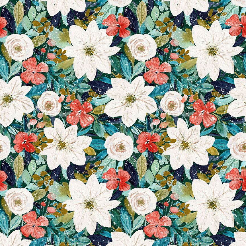 Winter Floral Vintage Dress in S view 2 - Fall Wardrobe Essential - Winter Floral Dresses For Women