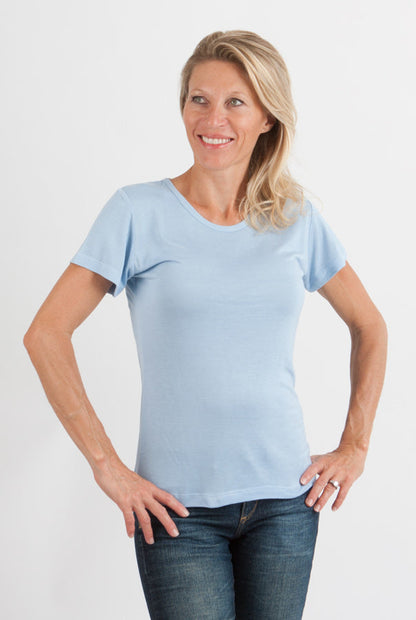 Women's 100% Bamboo Viscose Scoop Neck Short Sleeve T-shirt in Small view 13 - Women'S Shirts 100 Cotton (top)
