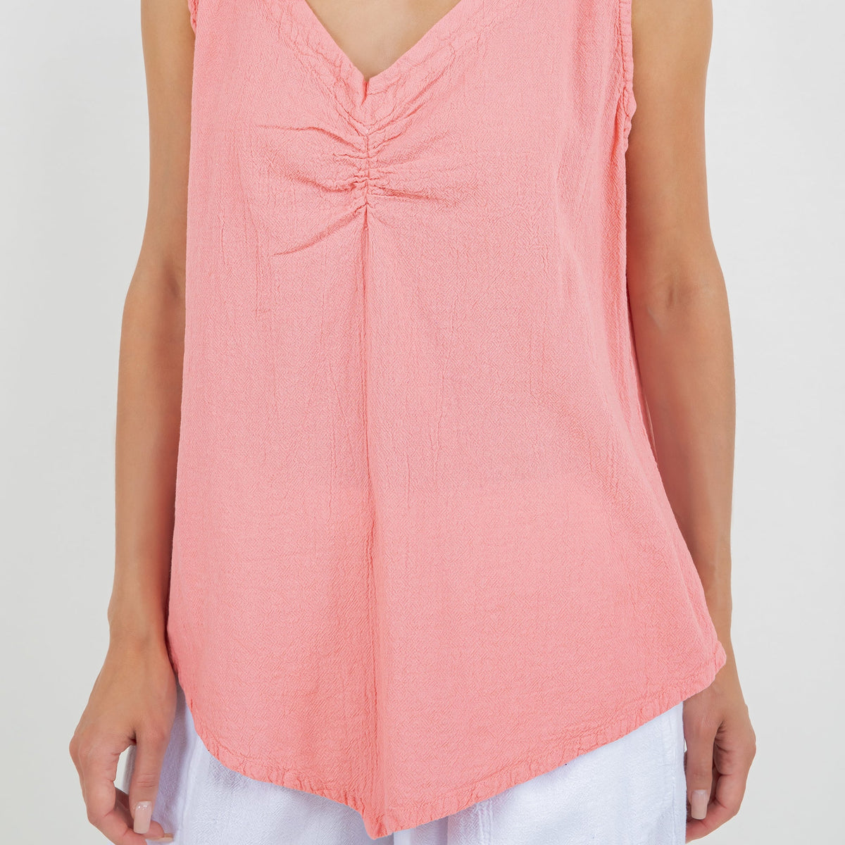 Women's 100% Cotton Gauze Dominica Tank Top - MeeeShop Women's Fashion